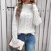Chunky Cable Knit Turtleneck Sweater – Oversized High Neck Pullover With Nordic-Inspired Stitch Patterns, Winter Streetwear Essential In 12 Colors_ecoleips.com