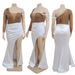 Women's Clothing sexy fashion see-through hot diamond high slit dress_ecoleips.com