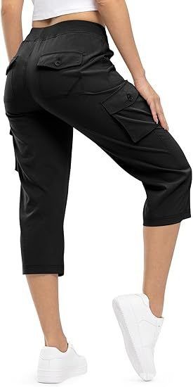 Women's Lightweight Capri Hiking Pants Casual Quick Drying Outdoor Travel Shorts With 6 Pockets_ecoleips.com