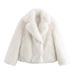 New Women's Temperament Lapel Short Furry Fur Jacket_ecoleips.com