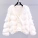 Women's Soft Fleece Cardigan – Cozy V-Neck Knit Sweater For Autumn & Winter_ecoleips.com
