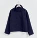 "Edgy Cropped Pea Coat For Women - Stand Collar & Button Detail, Streetwear Chic In Dark Tones (Black, Coffee, Khaki, Grey, Navy)"_ecoleips.com