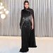 Women's Clothing Fashion Temperament Hip Sexy Mesh Hot Diamond Dress_ecoleips.com