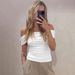 European And American Style Women's Clothing 2025 Summer New Fashion Sexy Slim-fit Off-shoulder Waist-cinching Tube Top_ecoleips.com