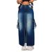 Women's Clothing New Denim Fashion Bag Slit Long Skirt Source_ecoleips.com