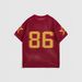 Women's round Neck Short Sleeve Knit T-Shirt Hollow out Design Star Print Loose Pullover Sporty Trendy Sweater European American Style 86 Number_ecoleips.com