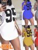 Woman's Tshirts Superior Quality Spring/summer Letters Loose O Neck Short Sleeve Fashion Ladies Tops T Shirt Dress SJL9_ecoleips.com