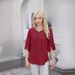 Cross-border 2025 Foreign Trade Women's Clothing , European And American Style, Round Neck, Solid Color,_ecoleips.com