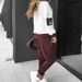 Trendy Color-Block Hoodie & Jogger Set – Oversized Streetwear Loungewear For Women (White, S-3XL)_ecoleips.com