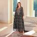 Women's Clothing Embroidered Women's Long Skirts Women's Rope Embroidery Dresses_ecoleips.com