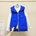 Trendy Hooded Puffer Vest For Women – Slim-Fit Quilted Sleeveless Jacket, Lightweight & Stylish (M-XXL, Khaki/Green/Black/Beige/Navy/Yellow)_ecoleips.com