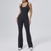Women's Clothing Tight Yoga Nude Women Peach Sports Fitness Clothes Hip Lifting One Piece Yoga Clothes Flared Pants_ecoleips.com