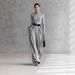 Women's Autumn Winter Casual High Waist Striped Two-Piece Set With Turtleneck Top And Pants_ecoleips.com