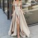 Women's Clothing Spring and Summer New Women's Multi color Tube Top V neck Backless Swing Dress_ecoleips.com