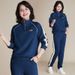 Women's Clothing Middle Aged And Elderly Ladies Large Size Fashion Casual Sports Suit Sweater Two Piece Suit Stylish Age Reducing Mother's Wear_ecoleips.com