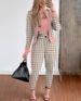 Audday Creative Spring And Autumn Style Street Fashion Women's Vest Cardigan Tight Pants Three-Piece Set Hot Sale_ecoleips.com