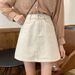 New 2026 Women's Denim Midi Skirt High Waist Slimming Solid Color Korean Style Versatile Casual Bodycon Short Skirt for Students_ecoleips.com