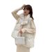 Aria Basics Korean Style Loose Down Cotton Women's Outerwear Short Versatile Winter Thickened Vest Jacket_ecoleips.com