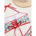 2025 Strapless Tie-Up Swimsuit European American Style Printed Sexy Bikini Women's Beach Swimwear for Spring/Summer/Vacation_ecoleips.com