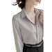 2025 Spring/Summer New Simple Sylish Commuing Professional For Women, Smooh And High End Urban Syle Long Sleeve_ecoleips.com