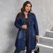 K Large Size Women's Waist Cinching Temperament Shirt, High-end Jacket_ecoleips.com