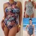 Plus-size Conservative For Women, Printed Swimwear, European And American In-stock Beachwear One-piece_ecoleips.com