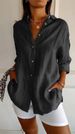 K New Single Breasted Pleated Collared Shirt For Women, Solid Color, European And American Style, Sleeveless Top. No Accessories_ecoleips.com