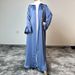 Women's Clothing Women’s Elegant Long Dress Set – High-Waist A-Line Robe With Glossy Trim (S-XXL, Luxe Polyester Blend, Boho & Evening Wear)_ecoleips.com