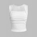 Women's Clothing Fashion Slim Sexy Solid Color Tube Top Bottom Vest_ecoleips.com