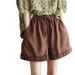 Suitable For All Seasons 2024 Summer New Hollow Out Crochet Cotton Linen Women's Artistic Lace Shorts Casual Slimming Straight Pants_ecoleips.com