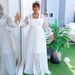 Voya Plus Size Women's Embroidered Sleeve Elegant Long European And American Dubai New Lace Dress Two-Piece Set_ecoleips.com