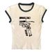 Foreign Trade Harajuku Print Pattern Trendy T-shirt, Fashionable Everyday Casual Style, Unisex Slim-fit Round-neck Top_ecoleips.com