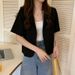 Women's Short-sleeved Blazer, Thin Style, Spring-summer Design, Niche Short Casual Blazer Top, Wholesale_ecoleips.com