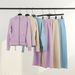 Women's Slim-Fit Premium Fleece Hoodie Set Zip-Up Matching Outfit for Yoga And Lounge (S-XXXL 23 Colors)_ecoleips.com