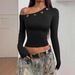 Women's Clothing Solid Color Casual Top Comfortable Everyday Wear Spring Autumn Fits True To Size_ecoleips.com