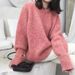 K Solid Color Sweater For Women, New Retro Style, Loose Inner Wear, Pullover Knitted Outerwear Top. No Bag_ecoleips.com