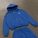 Streetwear Zip-Up Hoodie & Pants Set – Printed Unisex Tracksuit (S-XXXL, Gray/Blue) – Slim Fit Pullover With Matching Joggers_ecoleips.com