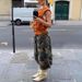 Women's Clothing Women's Casual Camouflage Cargo Pants Street Fashion Loose Wide Leg Trousers Style With Pockets_ecoleips.com