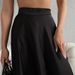 Sexy Temperament Black Fashion Acetate Satin Satin High Waist Loose Floor Length Skirt Casual Skirt_ecoleips.com