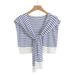 Women's Clothing Thin Fashion Striped Knitted Shawl For Women In Summer New Air Conditioned Room Ice Silk Shoulder Guard Versatile Waistcoat Shoulder_ecoleips.com