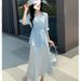 2025 Spring Summer New Style Tummy Control Slimming Tencel Waist Shirt Strap Satin Dress Two-Piece Set For Women_ecoleips.com