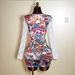European American Style Women's Slim Fit V Neck Dress Lace Patchwork Print Design Sexy Unique 2026 New Arrival_ecoleips.com