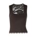 Women's Clothing 2025 Winter New Fashion Lace Patchwork Sexy Slim Fit Sheer Camisole Wholesale_ecoleips.com