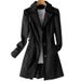 Women's Trench 2026 Spring And Autumn New Slim Fit Korean Style Double-Breasted Mid-Length Coat For Petite Women_ecoleips.com