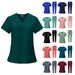 Women's Clothing Quick Drying Elastic Hand Washing Clothes, Doctor's Short Sleeved Work Clothes, Female Hospital Operating Room Split Suit_ecoleips.com
