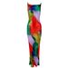 2023 European And American Cross-border Russian Best-selling Printed Pleated Slim-fit Suspender Dress HY009_ecoleips.com