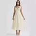 Women's Clothing Floral Series Summer Gentle Wind Dress Slimming Floral Strap Long Dress Polyester Printed A-Line Skirt Without Sleeve High Waist_ecoleips.com
