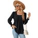 2025 Autumn And Winter New Jacquard Pleated Square Neck Long Sleeved Tailcoat Solid Color T-shirt For Women_ecoleips.com