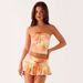 Two-piece Women's Clothing 2025 Summer New Sexy Strapless Tie Beach Short Dress_ecoleips.com