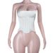 Aria Basics Aria Basics JY25368 Satin Sexy Backless Tube Corset Women's 2025 European And American Style New Cross-Border Hot Girl Tank Top_ecoleips.com